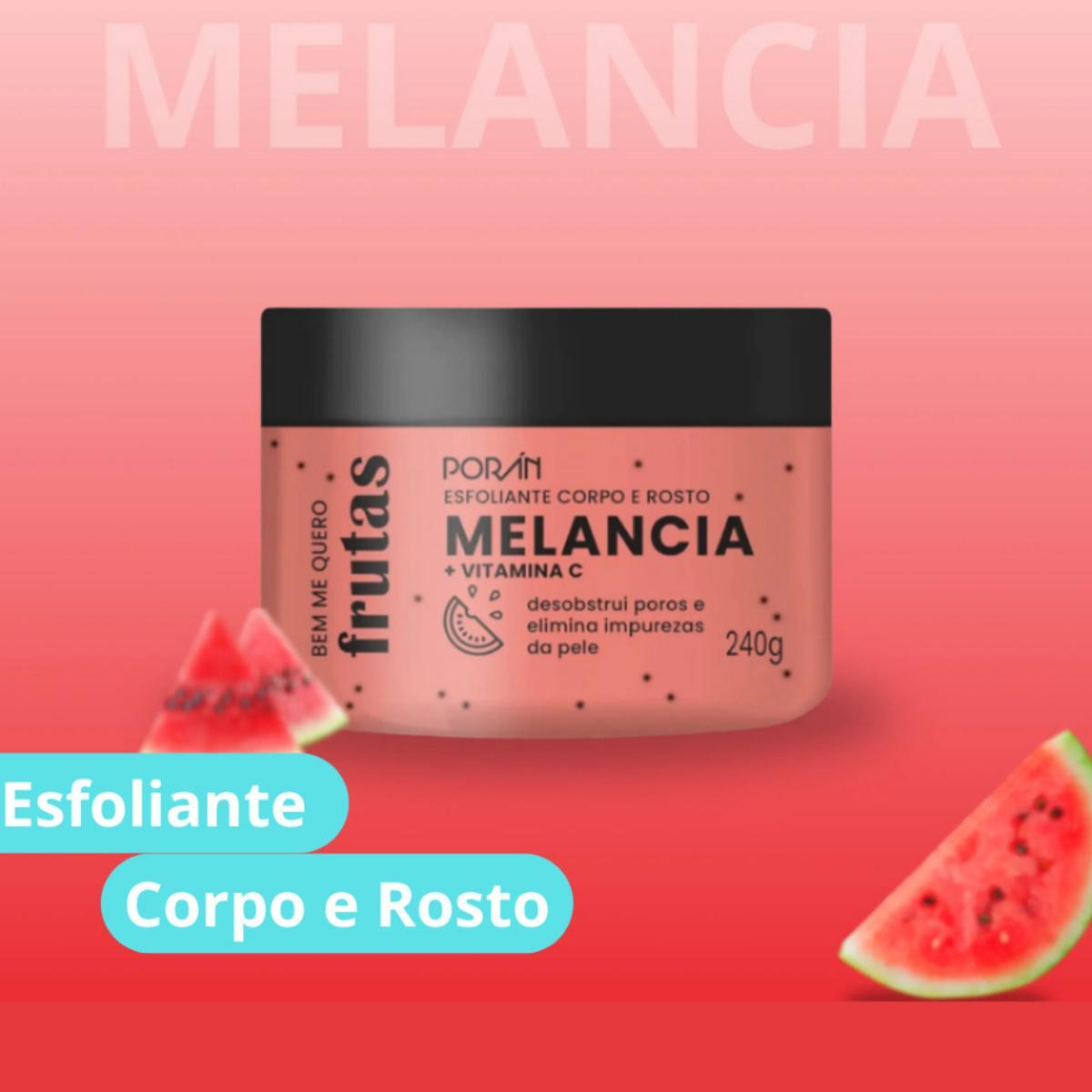 Miniatura Esfoliante Melancia Corpo E Rosto 240G - Poran (Pr200)