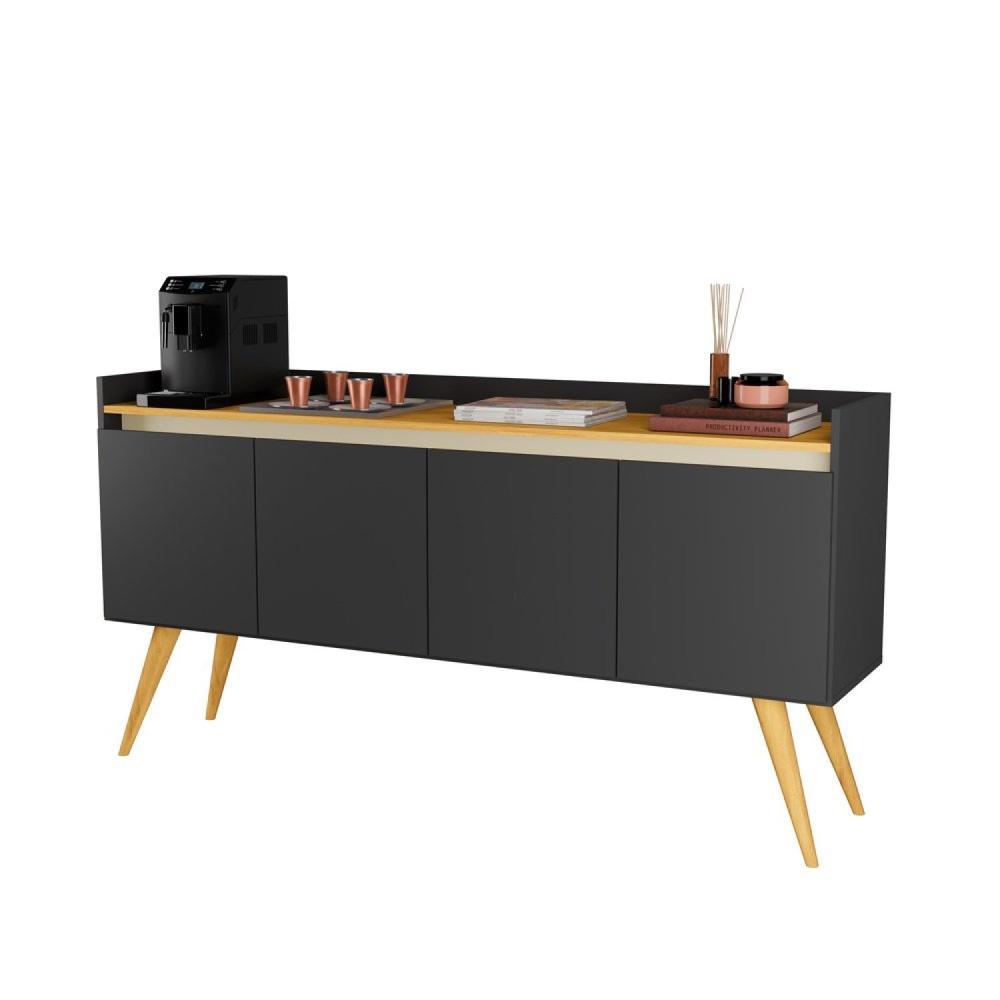 Buffeet Platform Buffet Aparador 4 Portas Gold … | Shopping do Inter