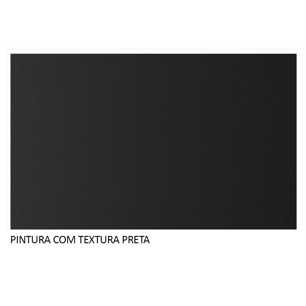 Guarda-Roupa Casal 3 Portas de Correr com Espelho Preto Nobre Madesa Preto