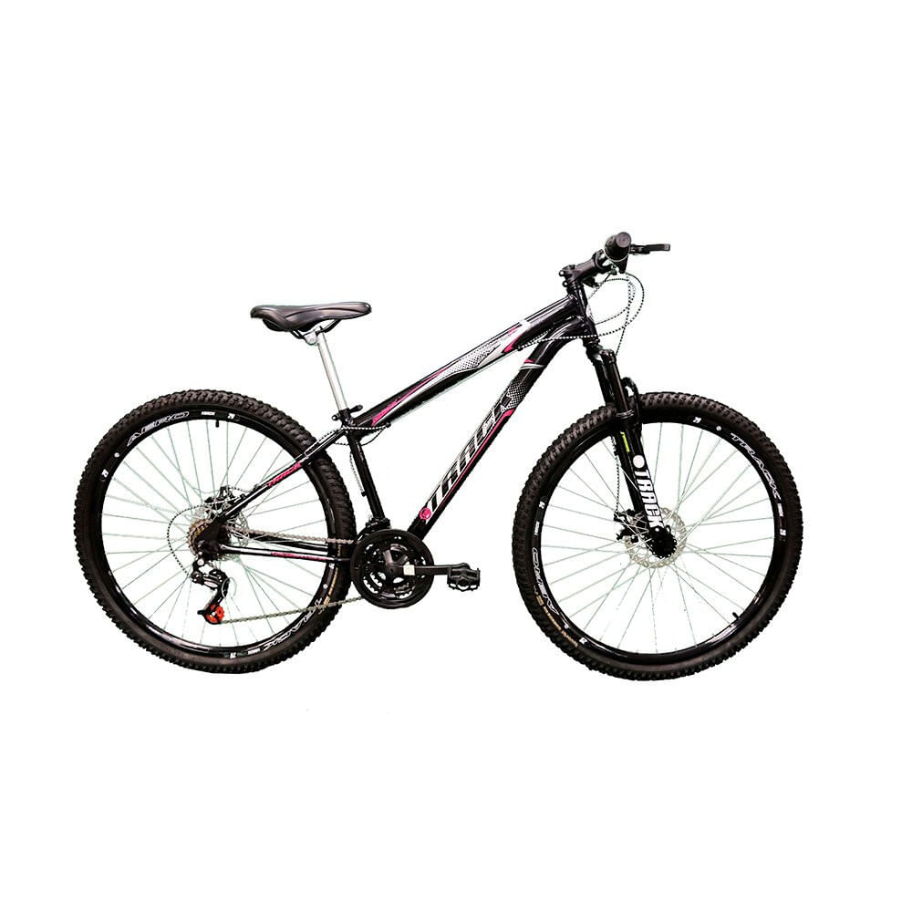 Miniatura Bicicleta Track e Bike TB Niner Aro 29 Freio a Disco Quadro 15 Preto/Pink