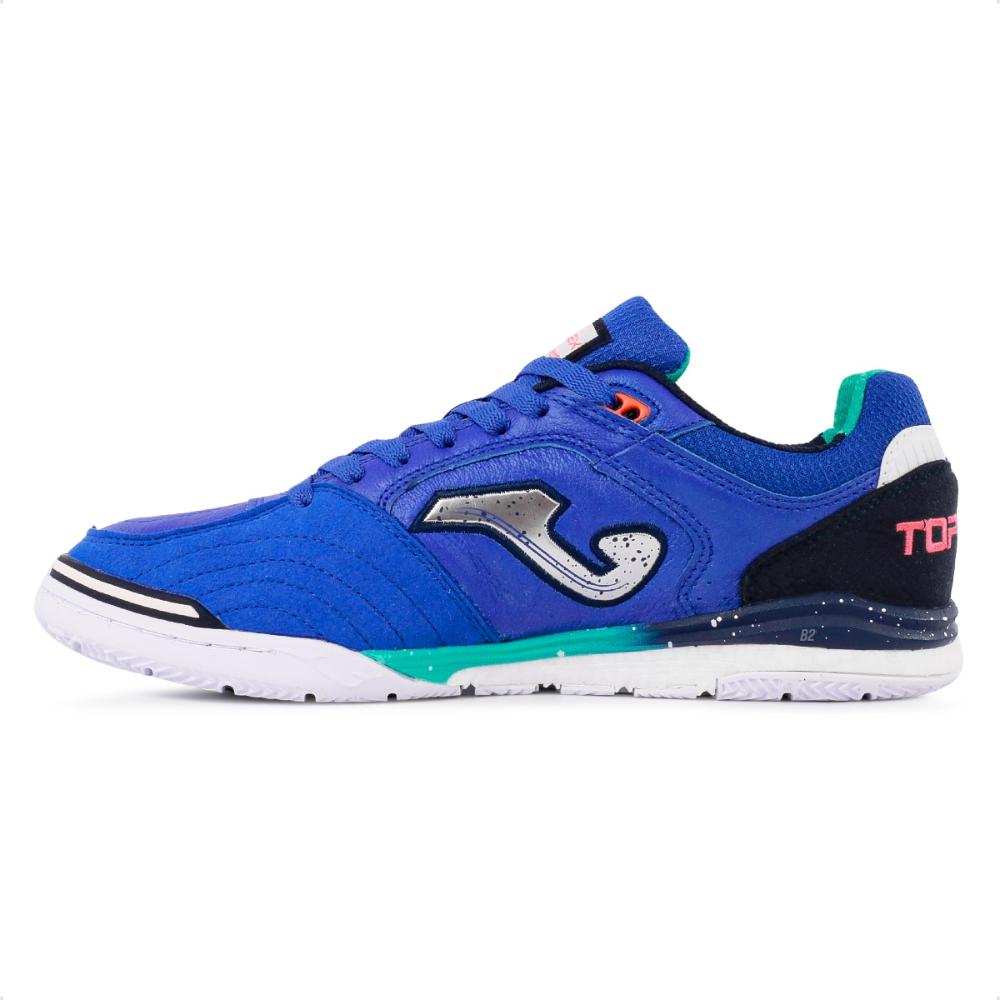 Miniatura Chuteira Futsal Joma Top Flex Rebound Azul / Preto - 38