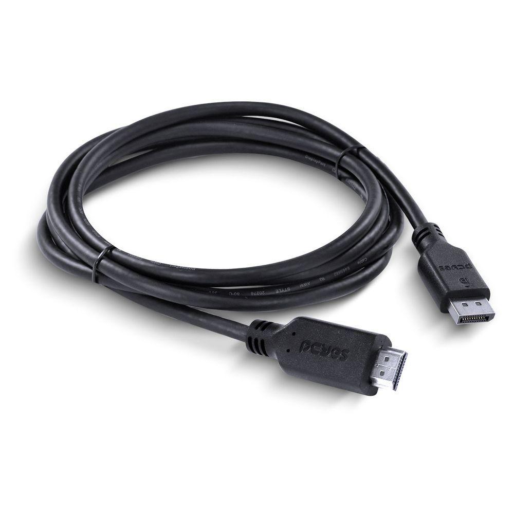 Miniatura Cabo Displayport Macho Para Hdmi 2.0 Macho 2 Metros - Pdphm-2