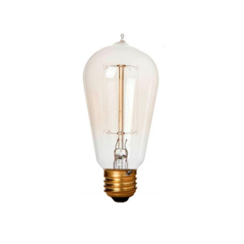 Miniatura Lâmpada Filamento Carbono Retro Vintage 40W ST58 110V