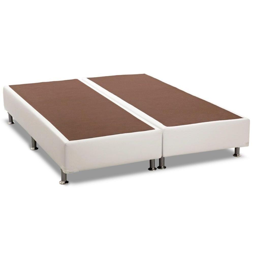 Miniatura Cama Box Base Queen Universal Courano White (158x198x20) - Ortobom