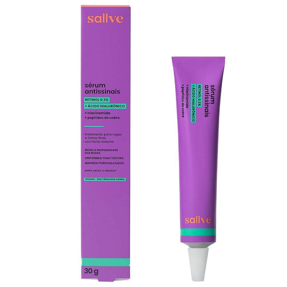 Miniatura Sérum Hidratante Facial Sallve Antissinais 30g