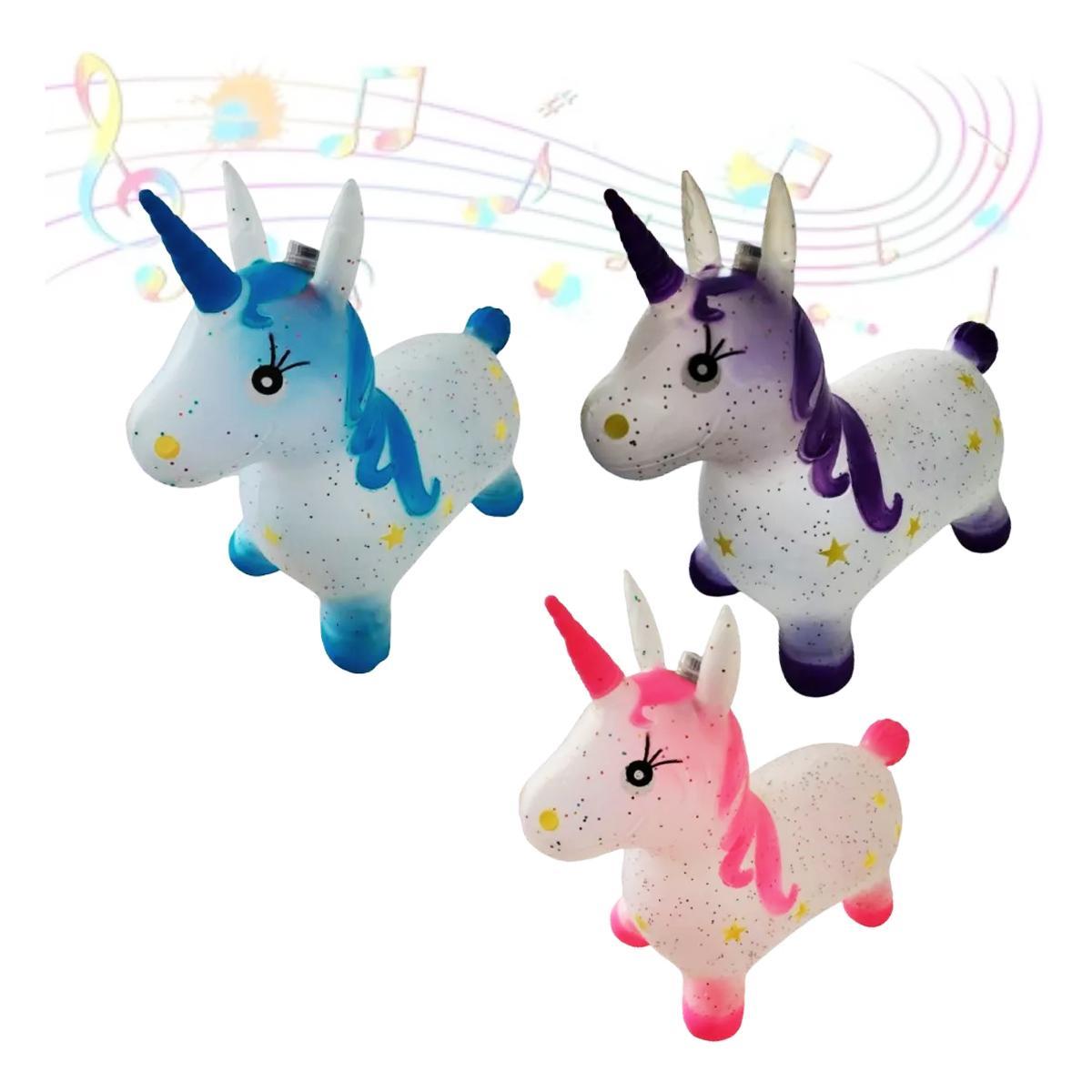 Upa Upa Cavalinho Unicórnio Musical Com Glitter