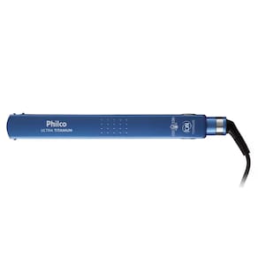 Miniatura Chapinha | Prancha Philco Ultra Titanium 230ºC com Emissão de Íons Azul – Bivolt