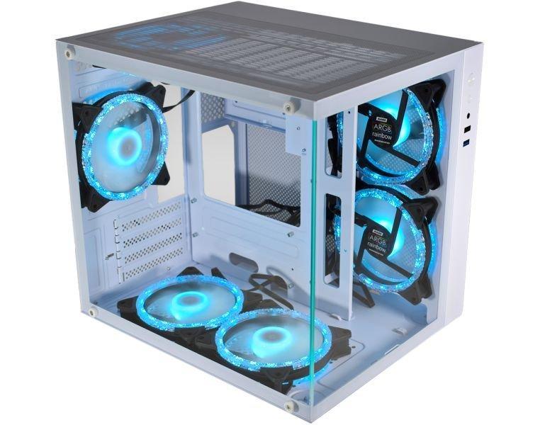 Gabinete Gamer Aquario Micro White W2Sb