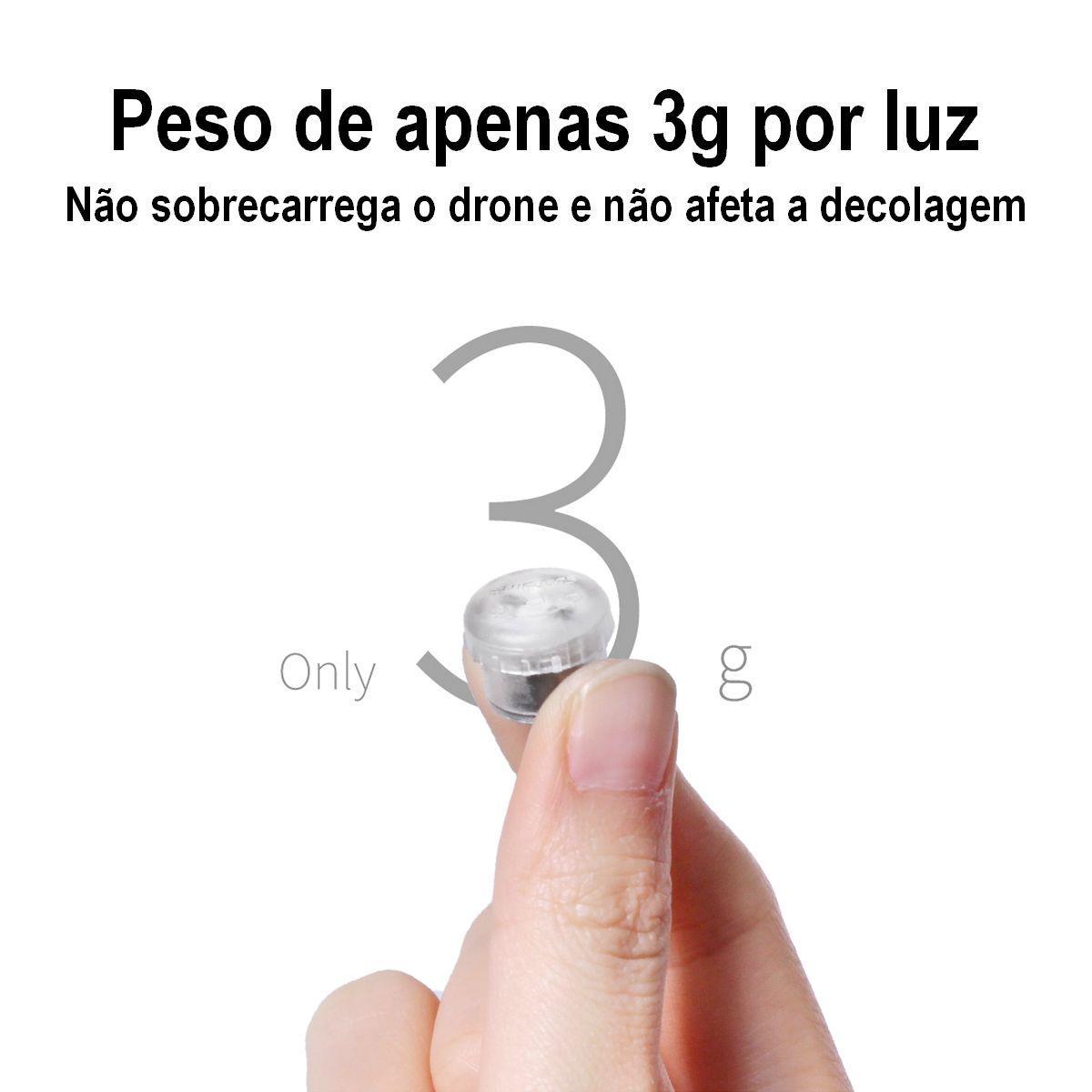 Miniatura Kit 4 Luzes LED Voo Noturno Drone Sunnylife TY-L9435
