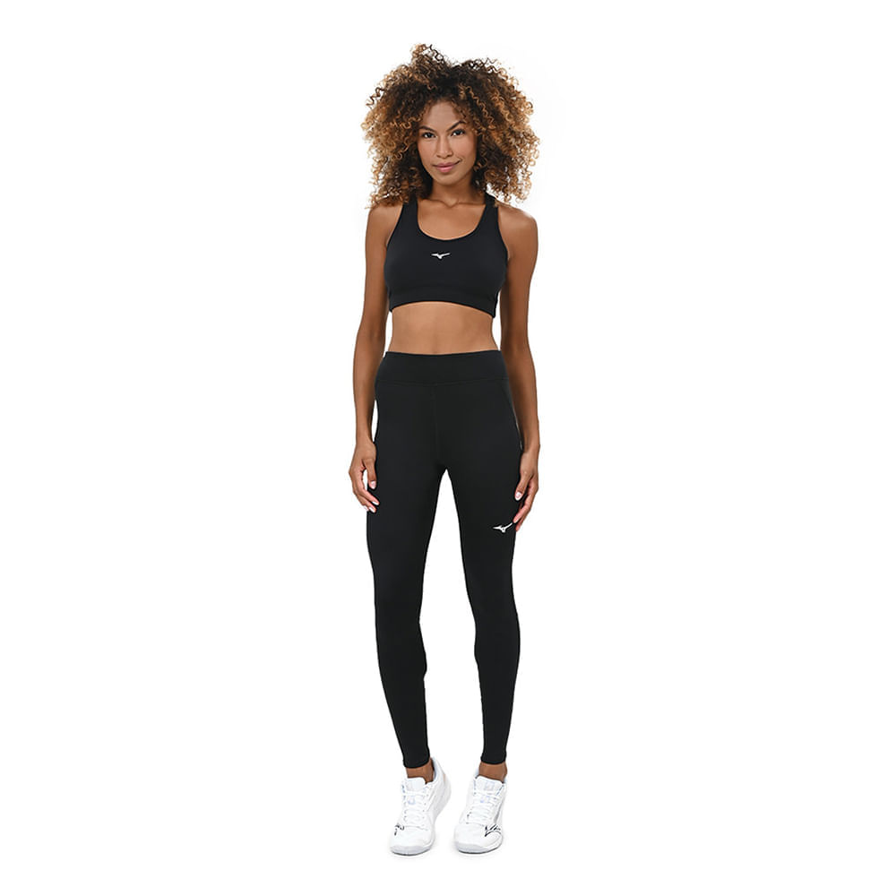 Miniatura Legging de Treino Feminino Mizuno Warmalite G Preto
