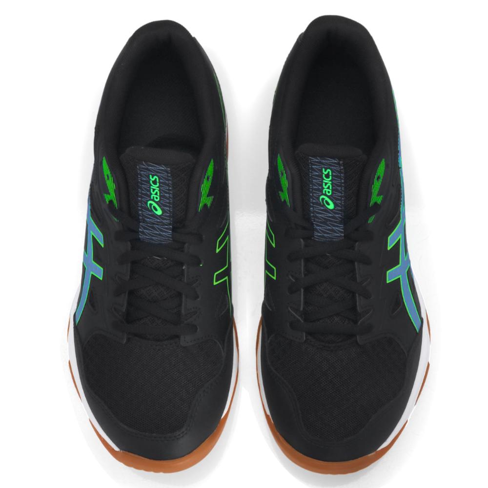 Miniatura Tênis Asics Gel Rocket 11 Preto e Azul 38