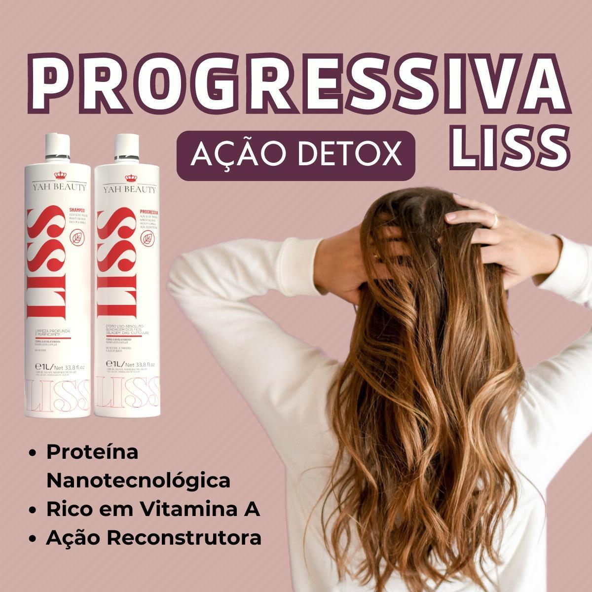Miniatura Kit Escova Progressiva Selagem Profissional Tratamento Liss