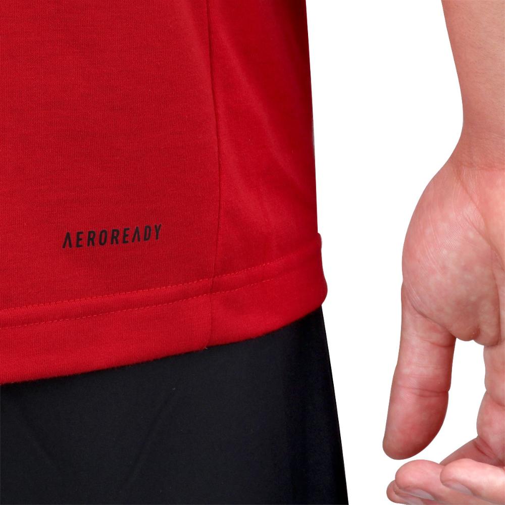 Miniatura Camiseta Adidas Logo Gráfica Essentials Seasonal Vermelha GGG