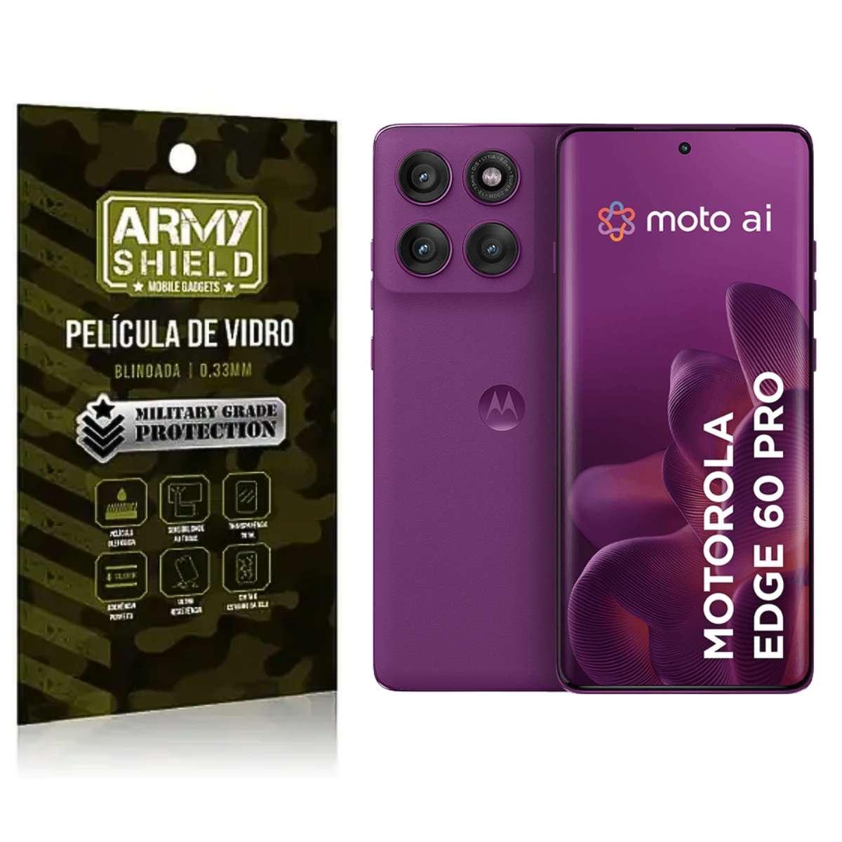 Miniatura Película Para Edge 60 Pro Vidro 3D Curvada - Armyshield