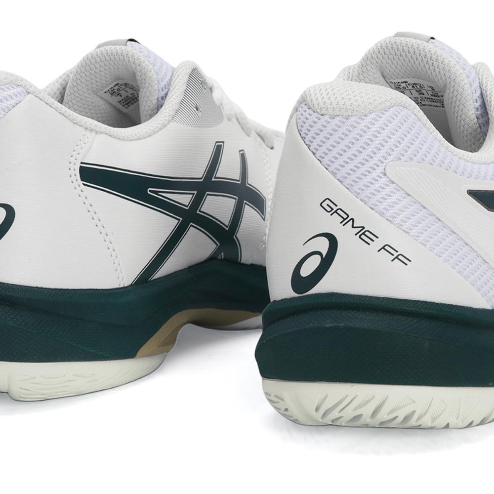 Miniatura Tênis Asics Game FF - All Court - Branco e Verde 40