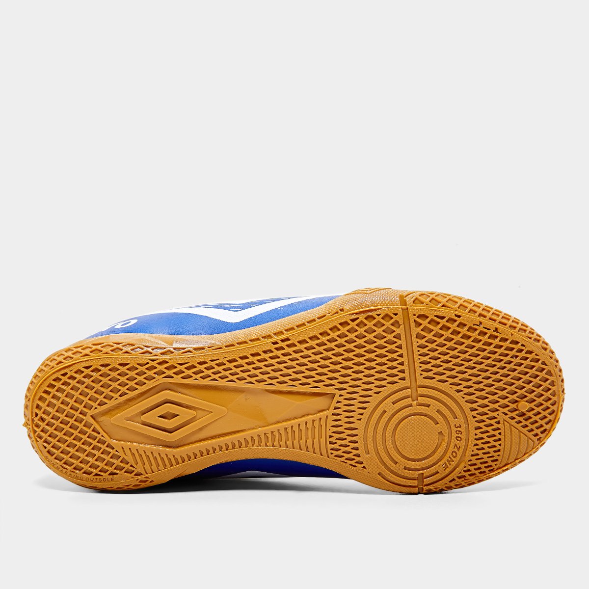Chuteira Futsal Infantil Umbro X-Diamond Unissex Azul+Branco - 29