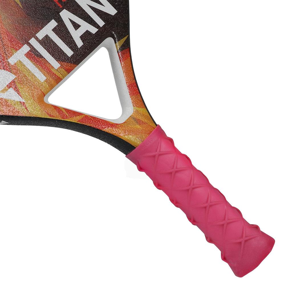 Undergrip Spider Fino com Copinho Punho para Raquetes Beach Tennis e Padel Rosa