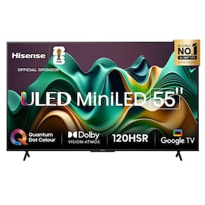 Miniatura Smart TV 55" UHD 4K Mini LED Hisense 55U6N Google TV, Processador com AI, HDR10+, Dolby Atmos, Sports Mode, Game Mode Plus e Compatível com Alexa