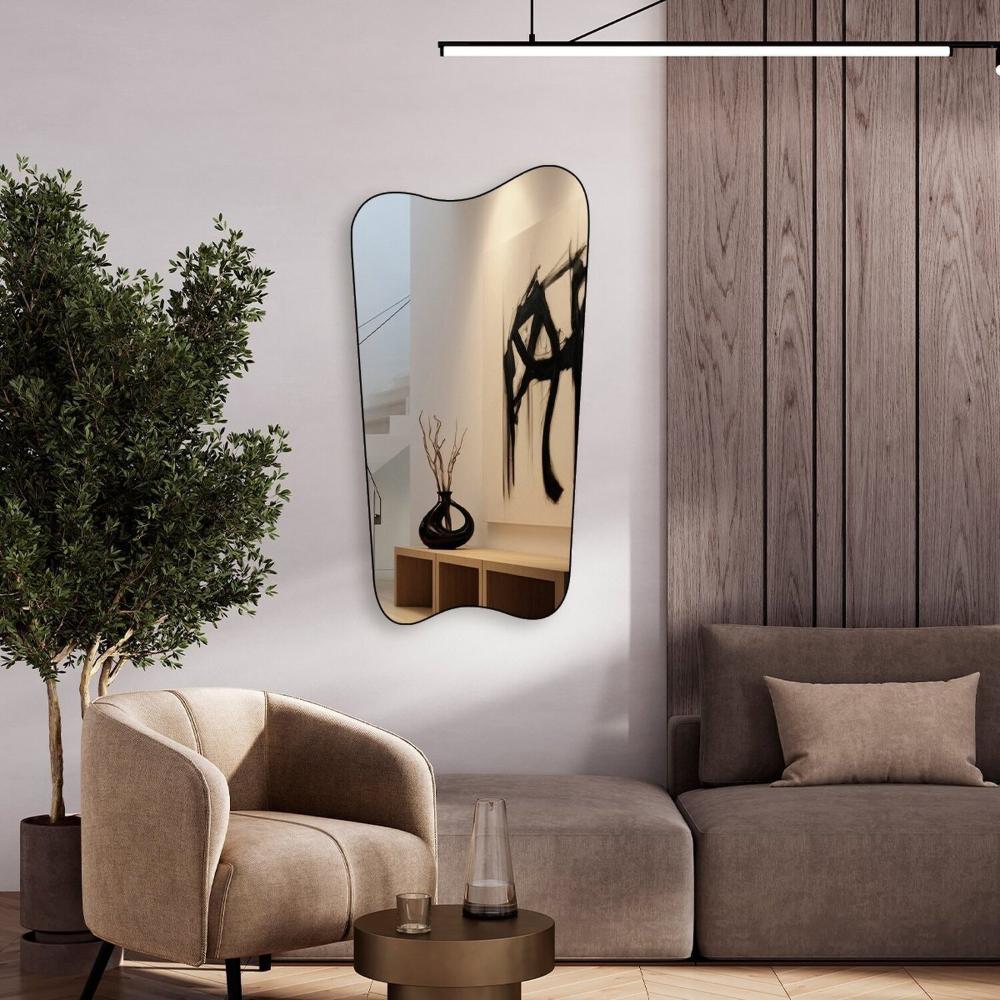 Miniatura Espelho Grande Corpo Inteiro Orgânico 60x80cm Cancun Caramelo