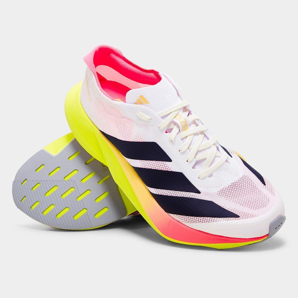 Miniatura Tênis Adidas Adizero Drive Rc Feminino Branco+Amarelo - 34