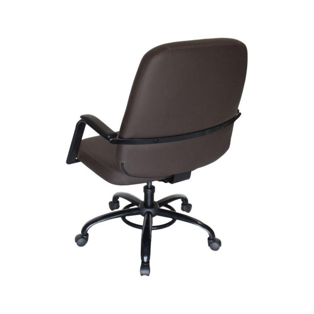 Miniatura Cadeira Para Escritório Para Obesos Até 200kg Marrom