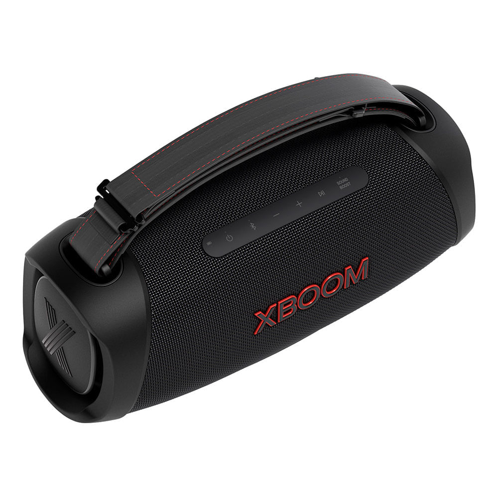 Miniatura Caixa de Som Portátil LG Xboom Go XG8T com Proteção IP67, Bateria de até 15h, Iluminação, 60W+60W RMS Bivolt