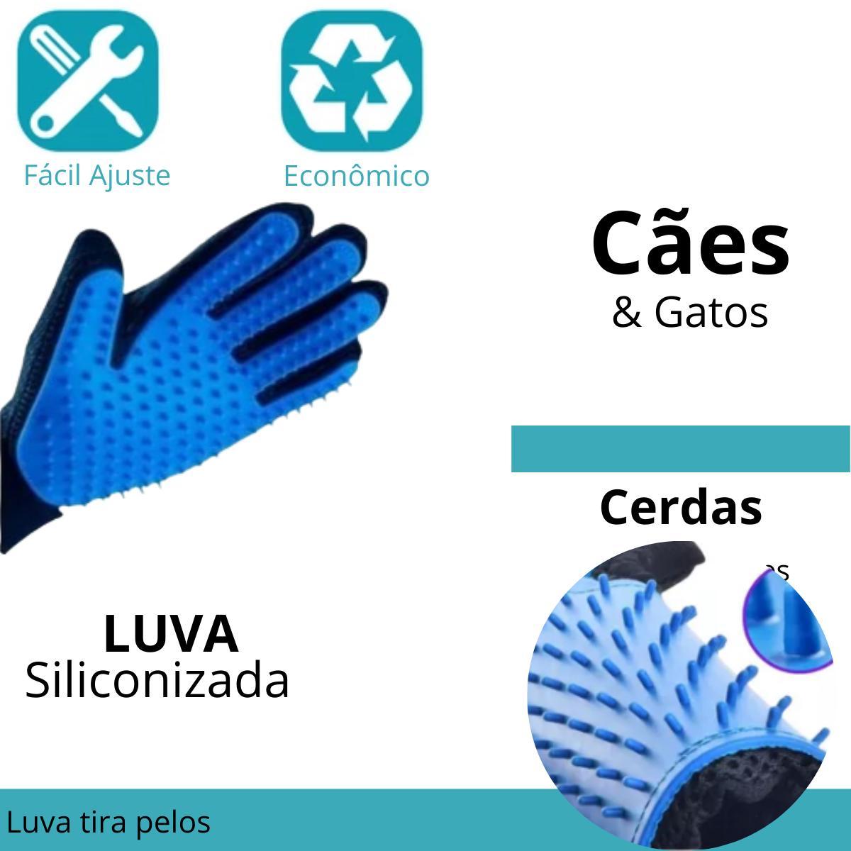 Miniatura Luva Escova Para Pets Remoção Pelos Conforto