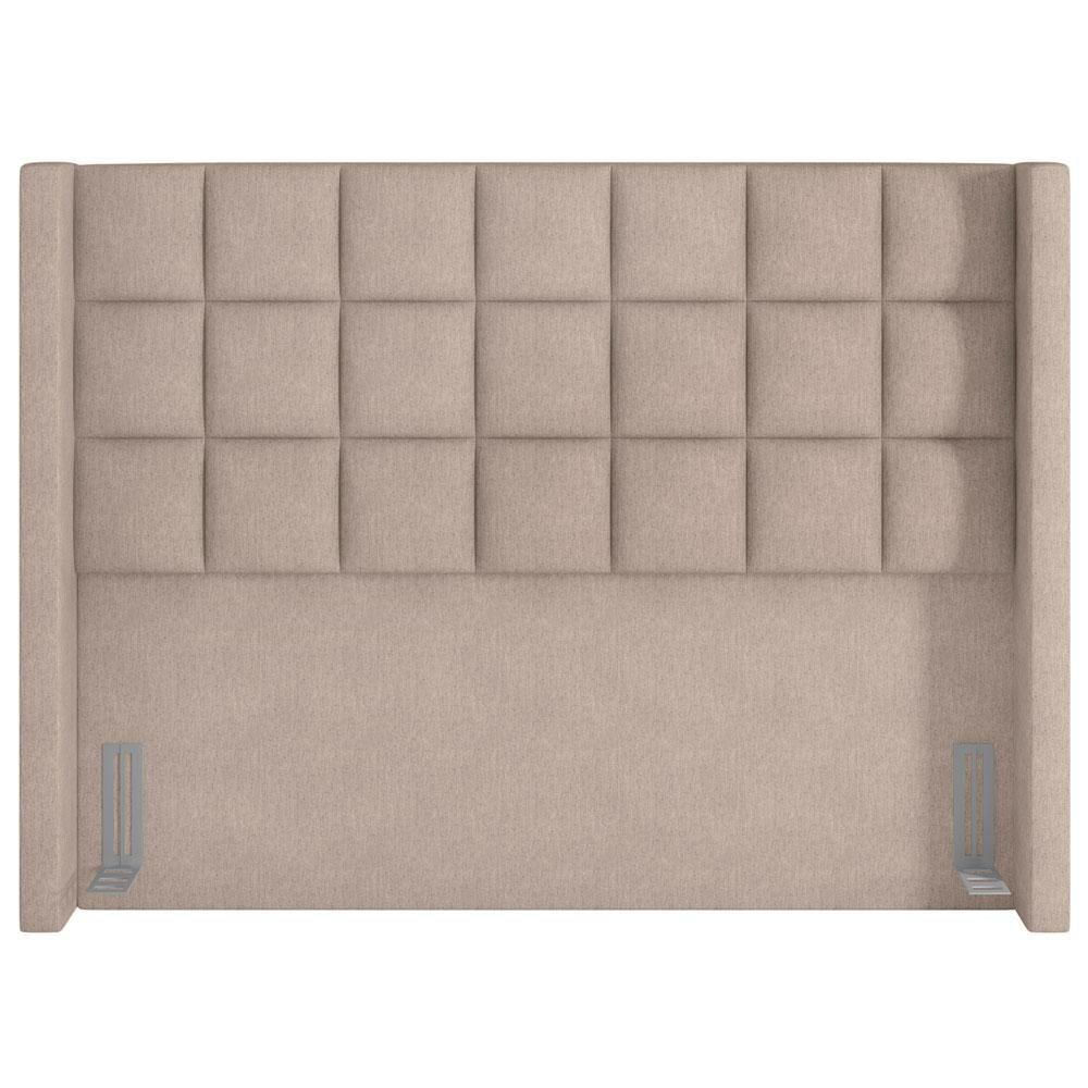 Miniatura Cabeceira Cama Box Casal 140cm P05 Paris Linho Bege