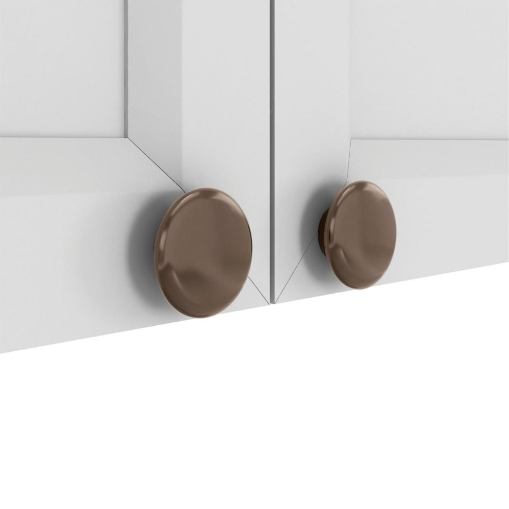 Armário Aéreo Canto 2 Portas 2 Nichos Unna Poliman Móveis Branco