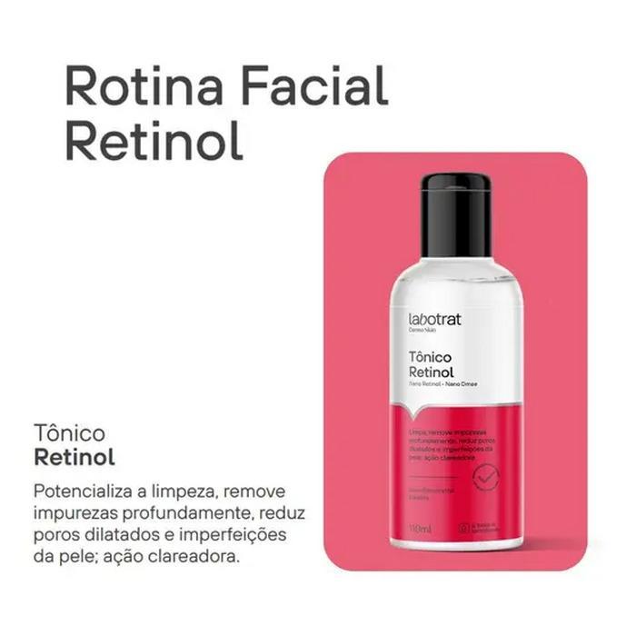 Miniatura Labotrat Dermo Skin Retinol Kit Facial Sab + Tonico + Sérum