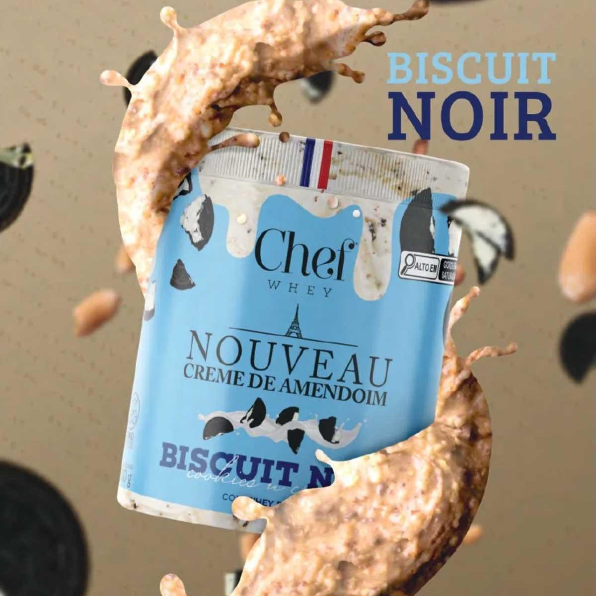 Miniatura Creme De Amendoim Sem Açucar Chef Whey 600G Cookies Cream