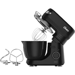 Miniatura Batedeira Planetária Bowl Black III Oster OBAT640 850W 12 Velocidades Tampa Antirrespingos 110V