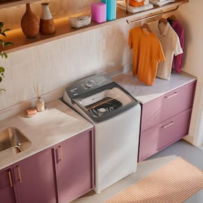 Máquina de Lavar Brastemp BWF14AB 14kg Smart Sensor Ciclo Tira Mancha Cesto Inox Branca 110V