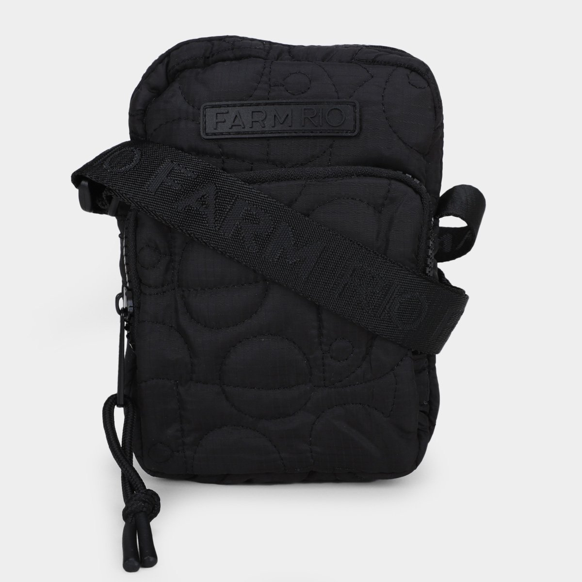 Miniatura Sholder Bag Farm Da Gema Puffer Preto