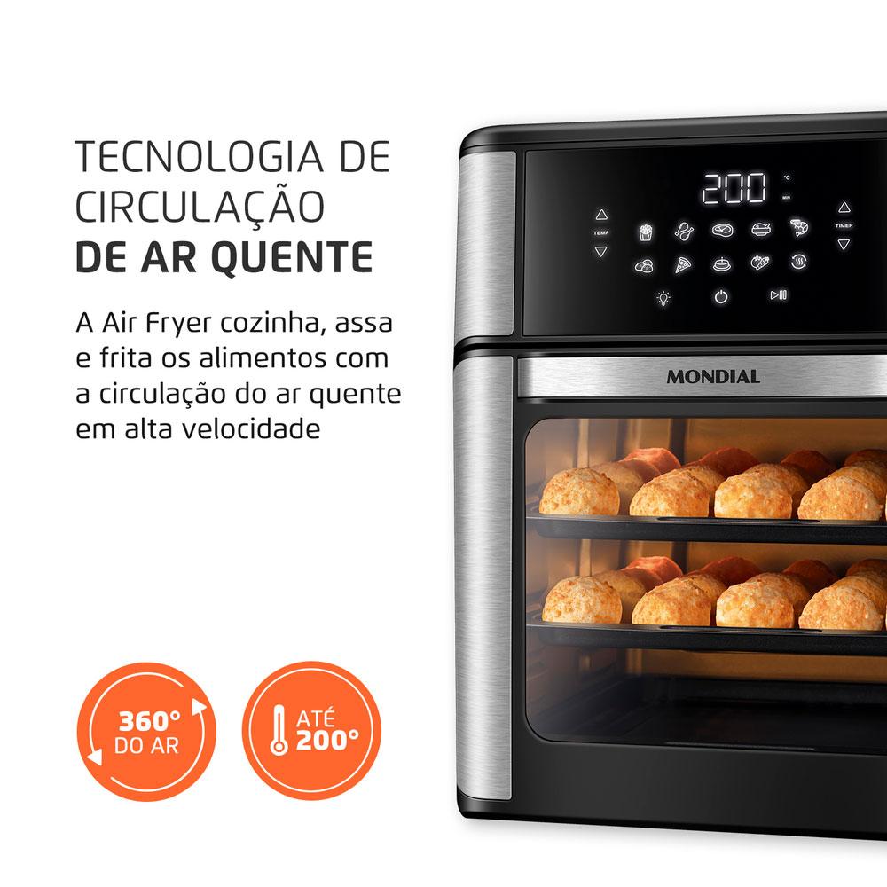 Fritadeira Air Fryer Oven 12L Mondial AFON-12L-BI 127V 127V