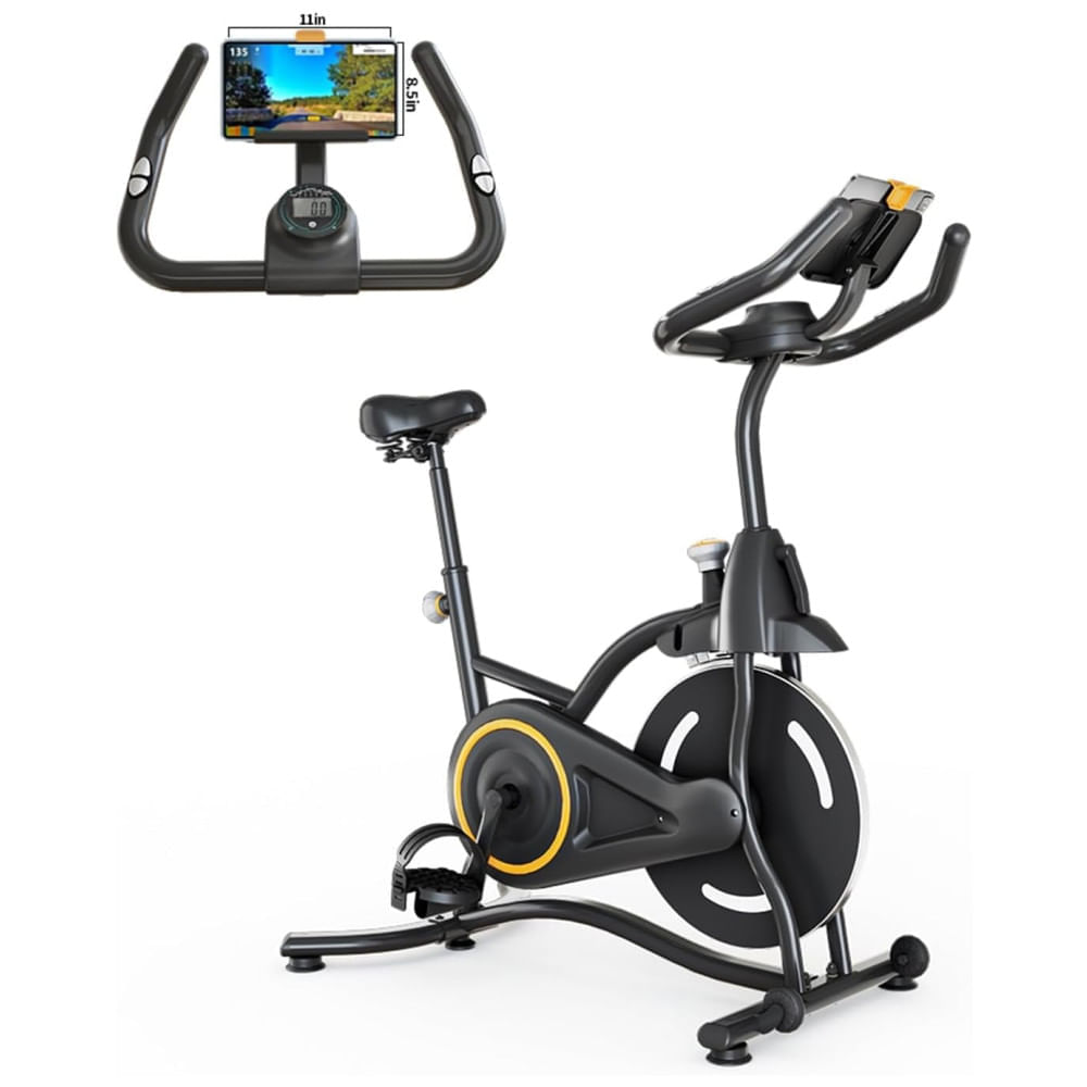 Miniatura Bicicleta de exercício estacionária para equipamentos de exercício de ciclismo interno em casa com resistência