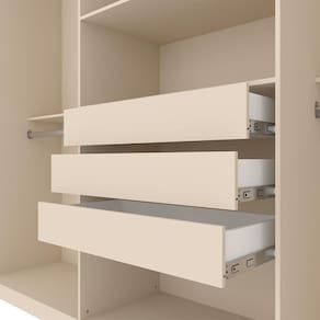 Miniatura Guarda-Roupa Casal Bartira Genova com 6 Portas e 3 Gavetas - 236,7cm de largura Areia