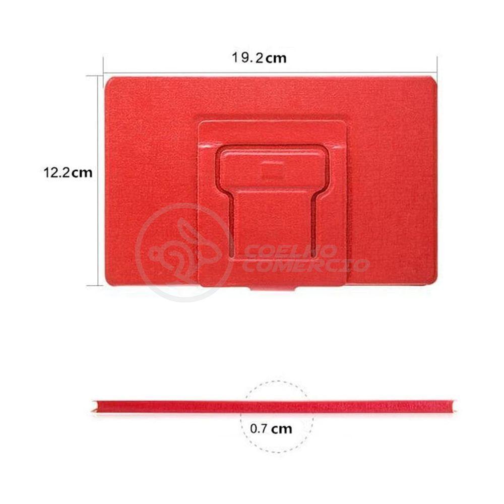 Miniatura Lupa Ampliadora Tela De Celular Portátil Dobrável Vermelho