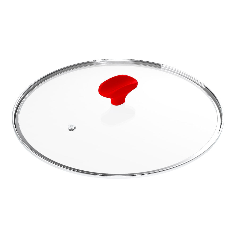 Miniatura Tampa Ichef Polishop Shark Series 24cm | Vermelho