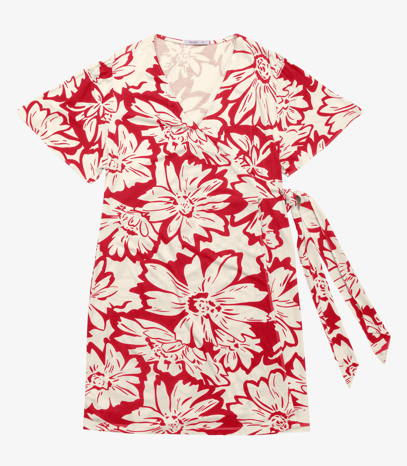 Miniatura Vestido Curto Secret Glam Vermelho Plus G1