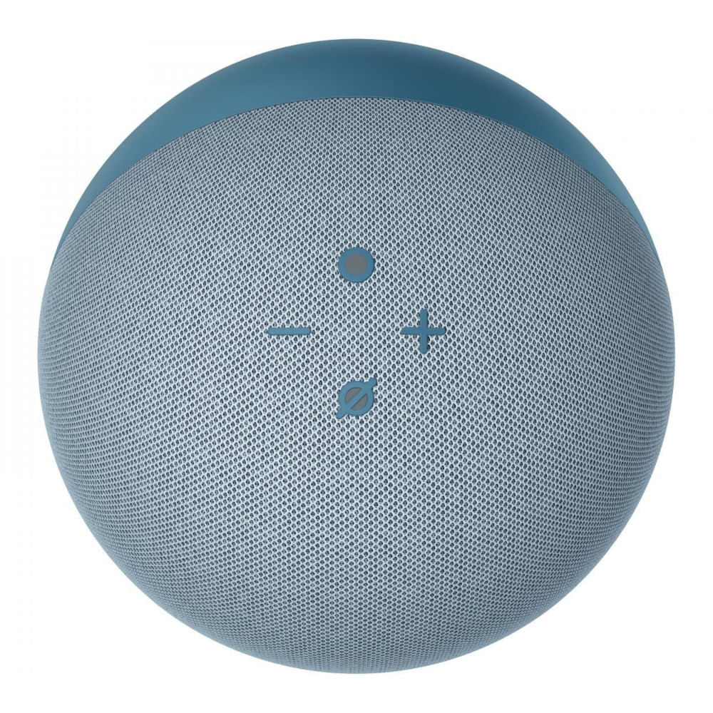 Miniatura Smart Speaker Amazon com Alexa Echo 4 Geração Azul Azul