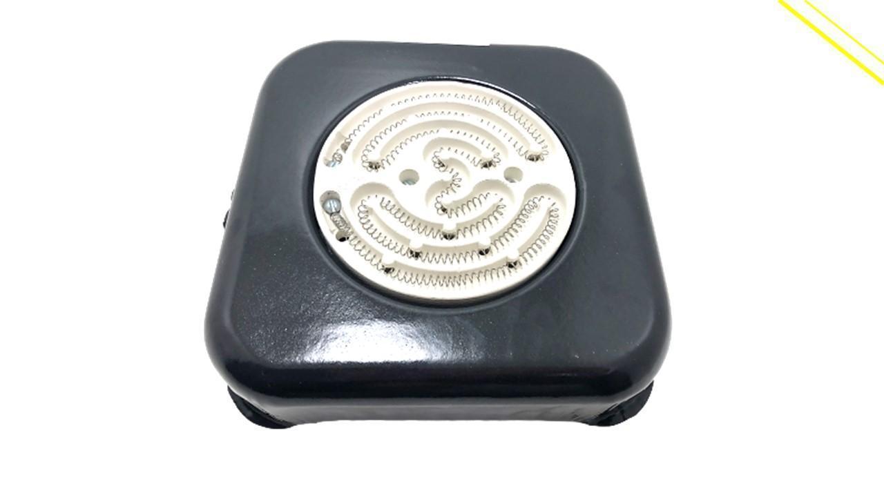 Miniatura Fogão Elétrico Fogareiro Camping 1 Boca 110V/127V Preto
