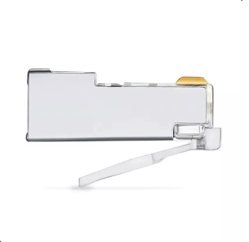 Miniatura Conector Rj45 Blindado Cat6 Pacote C/10 Peças