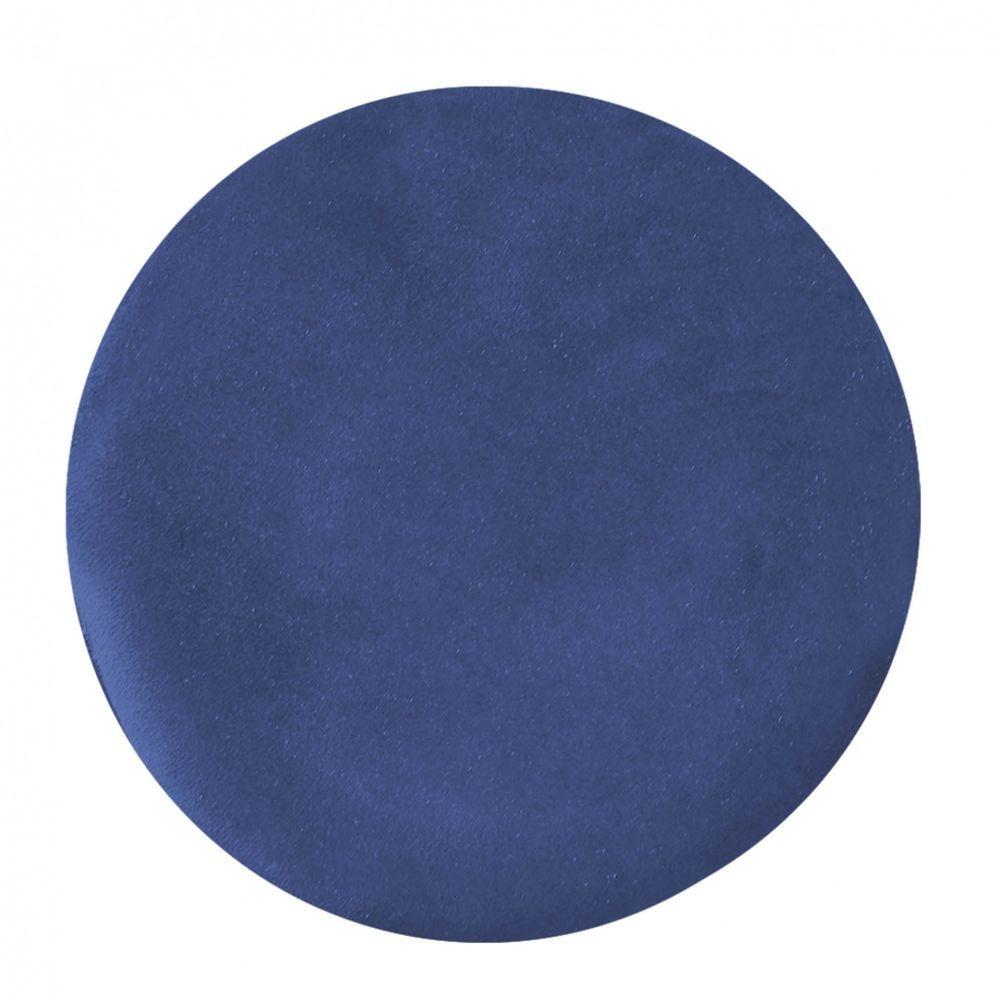 Miniatura Kit 04 Banqueta Alta Lia Para Cozinha Bar Bistrô Pé Palito Branco Suede Azul Marinho - Amey Decor