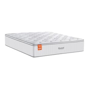 Miniatura Colchão Queen Size Inducol Montreal com Europillow e Revestimento em Tecido Malha 28x158x198cm - Branco