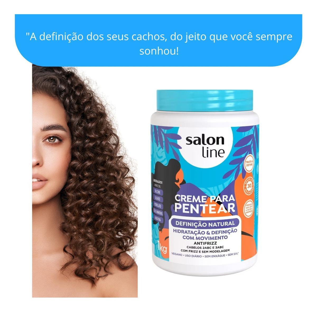 Miniatura Creme Para Cabelos Cacheados Salon Line Definição Natural