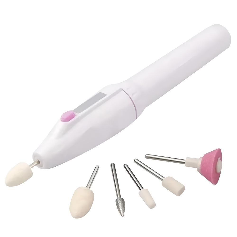 Miniatura Kit Lixadeira Elétrica De Unhas Lixar Modelar E Polir Com Precisão Profissional