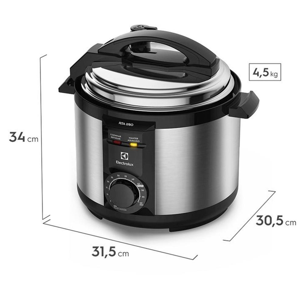 Miniatura Panela de Pressão Elétrica Electrolux PCE20 Inox, 5 Litros 220 Volts