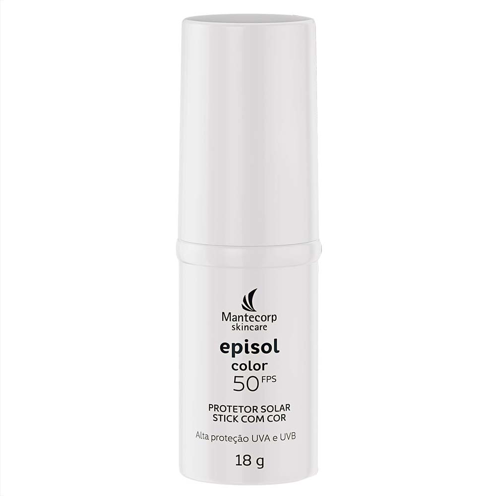 Miniatura Episol Color Stick Mantecorp Skincare - Protetor Solar com Cor FPS50 Claro