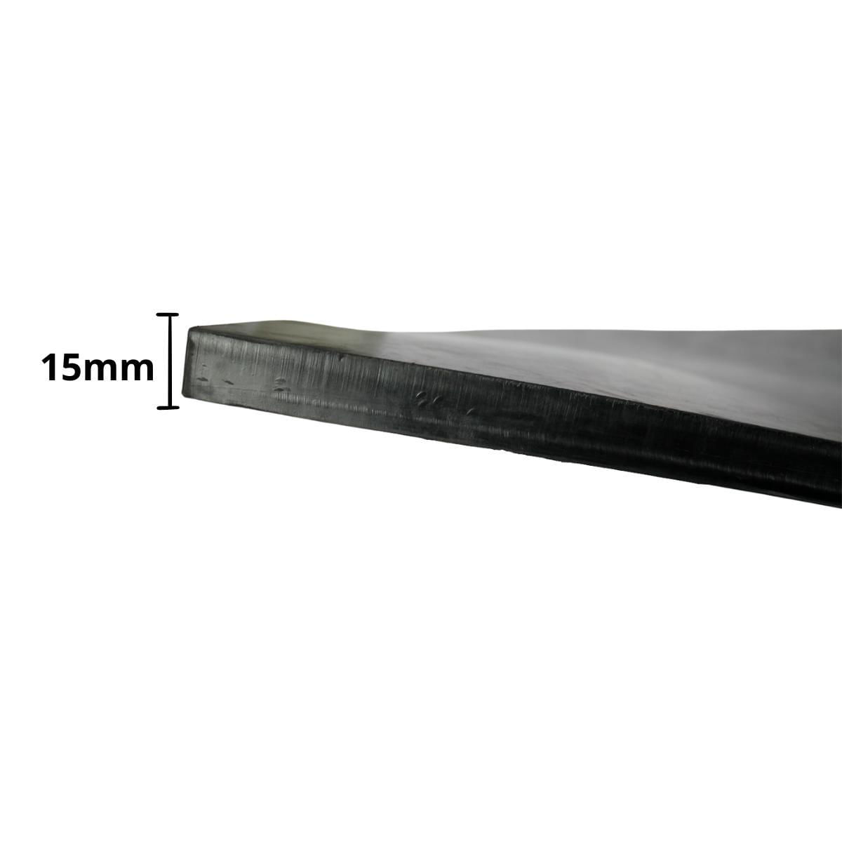 Miniatura Piso De Borracha 15Mm Lisa 100Cm X 100Cm Menco - 1 Unidade